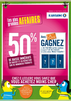 Les plus grandes affaires  : -50% - E.Leclerc