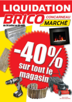 LIQUIDATION -40% - Bricomarché