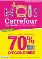 Le mois Carrefour : jusqu'à -70% d'économies avec la carte Carrefour - Carrefour