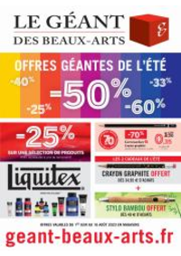 Prospectus Le Géant des Beaux-Arts BORDEAUX  : Les offres Géantes de l'été
