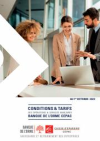 Prospectus CAISSE D'EPARGNE AGENCE MONTCORNET : BROCHURE TARIFICATION BANQUE 2023