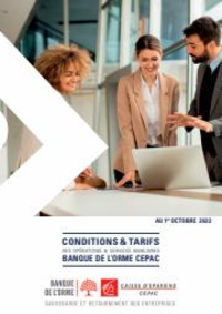 Prospectus CAISSE D'EPARGNE AGENCE OISEMONT : BROCHURE TARIFICATION BANQUE 2023