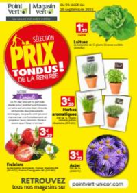 Prospectus Point Vert LAISSAC : Selection prix Tondus de la rentree!