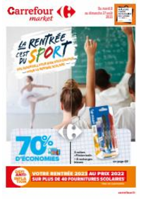 Prospectus Carrefour Market AMBERT : LA RENTREE C'EST DU SPORT !