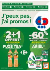 Prospectus Carrefour Contact Arnay-le-Duc : J'peux pas, j'ai promos du 8 au 28 août 2023 !