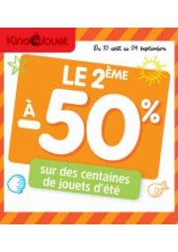 Prospectus KING JOUET LIMOUX : Le 2eme a 50% sur une selection de jouets d'ete