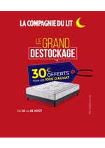 Promos et remises  : Offerts La compagnie du lit!