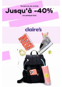Prospectus Claire's Albertville : Jusqu'à -40%* sur presque tout!