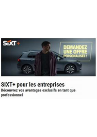 Prospectus Sixt GRENOBLE GARE - SIXT SAS : Offres et Produits SIXT