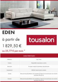 Prospectus Tousalon Dole - Choisey : Tousalon Collections