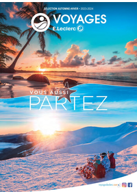 Prospectus E.Leclerc voyages : SÉLECTION AUTOMNE-HIVER • 2023-2024