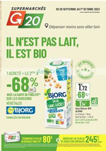 Prospectus G20 : IL N'EST PAS LAIT, IL EST BIO