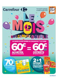 Prospectus Carrefour HEROUVILLE SAINT CLAIR : LE MOIS QUI COMPTE DOUBLE