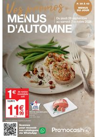 Prospectus Promocash Antony : Menus d'Automne