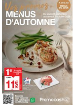 Prospectus Promocash : Menus d'Automne