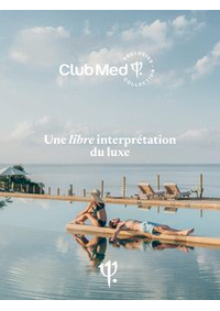 Prospectus CLUB MED voyage Paris 70/72 rue Pierre Charron : Brochure Exclusive Collection
