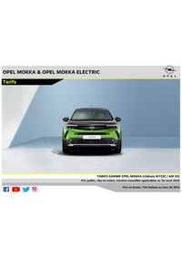 Prospectus Distributeur OPEL PGM ITALIE SAS PARIS : Opel Nouveau Mokka Electric