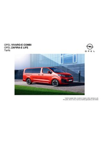 Prospectus Distributeur OPEL GARAGE A.D.C. AULNAY-SOUS-BOIS : Opel Zafira-e Life