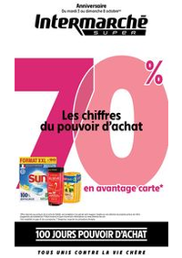 Prospectus Intermarché Super : 70% Les chiffres du pouvoir d'achat