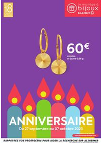Prospectus Le Manège à Bijoux E.Leclerc CERNAY : ANNIVERSAIRE