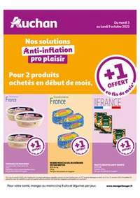Prospectus Auchan LE PONTET : Découvrez les produits offerts en fin de mois !