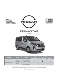 Prospectus Nissan PORTO VECCHIO : Nissan Primastar Combi