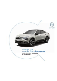 Prospectus Citroen SERRES : C4 X - Versions et caractéristiques