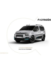 Prospectus Citroen LA CHAISE DIEU : Citroën Ë-BERLINGO ÉLECTRIQUE Caractéristiques