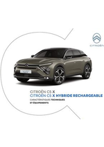 Prospectus Citroen : Citroën C5 X HYBRIDE RECHARGEABLE Caractéristiques