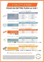 Prospectus Les opticiens conseils : Offre 2ème paire à partir de 1€ de plus