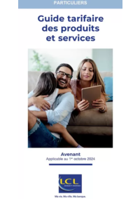 Prospectus LCL le crédit Lyonnais VOUZIERS : Guide tarifaire des produits et services