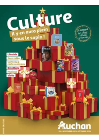 Prospectus Auchan GUEUGNON : Culture : il y aura plein de surprises sous le sapin