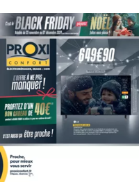 Prospectus Proxi Confort AUZANCES : Tabloïd Proxiconfort Black Friday / Noël BB 2024