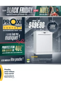 Prospectus Proxi Confort CHAMPAGNE MOUTON : Tabloïd Proxiconfort Black Friday / Noël BP 2024