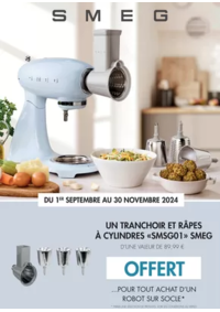 Prospectus Eureka Ma Maison BELVES : UN TRANCHOIR ET RÂPES À CYLINDRES «SMSG01» SMEG