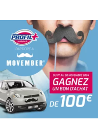 Prospectus Profil + : Parce que nous sommes toutes et tous concernés par la santé masculine, Profil Plus participe à Movember !