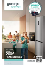 Prospectus Boulanger : OFFRE Gorenje : jusqu'à 200€ remboursés !