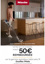 Promos et remises  : OFFRE Miele : jusqu'à 50€ remboursés !