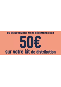 Prospectus Top Garage GARAGE DE L'ARMANCE : 50€ OFFERTS SUR VOTRE KIT DE DISTRIBUTION !