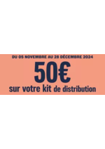 Promos et remises  : 50€ OFFERTS SUR VOTRE KIT DE DISTRIBUTION !