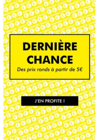 Prospectus Gemo CLUSES : DERNIèRE CHANCE Des prix ronds à partir de 5€