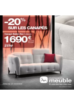 Promos et remises  : Jusqu'au 22 novembre : c'est le mois du canapé