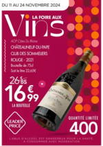 Prospectus Leader Price : La Foire aux vins