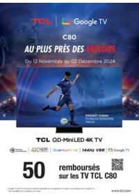 Prospectus Copra VEYNES : 50€ remboursés sur les TV TCL C80