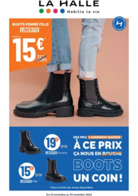 Prospectus La Halle RUPT-SUR-MOSELLE LIEU DIT MAXONCHAMP : La Halle Habille la vie - Chaussures