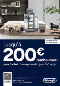 Prospectus Copra ARGELES GAZOST : DELONGHI VOUS REMBOURSE JUSQU'A 200€