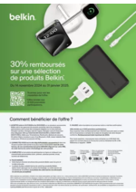 Prospectus LDLC : 30% remboursés sur une sélection de produits Belkin.