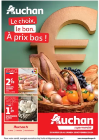 Prospectus Auchan Supermarché : Prix bas métiers de bouche