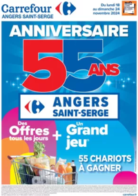 Prospectus Carrefour CHAMBERY : CATALOGUE ANNIVERSAIRE - 55ANS ANGERS SAINT-SERGE