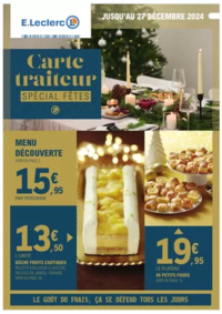 Prospectus E.Leclerc VILLEFRANCHE DE ROUERGUE : CARTE TRAITEUR FESTIVE - MIXTE